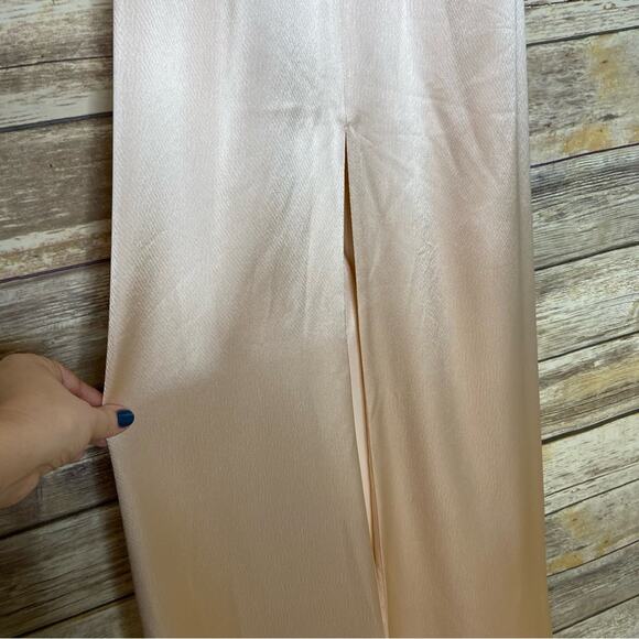 Jill Stuart 4 Satin Halter Gown with ruffle - Picture 5 of 9